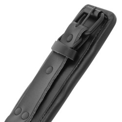 DARKNESS - VERSTELLBARE HANDSCHELLEN AUS SCHWARZEM LEDER – Produktansicht 3