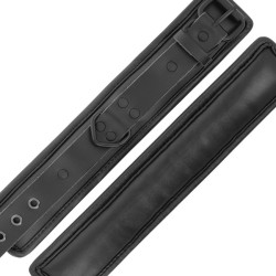 DARKNESS - VERSTELLBARE HANDSCHELLEN AUS SCHWARZEM LEDER – Produktansicht 4