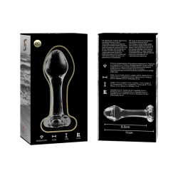 NEBULA SERIES BY IBIZA - MODELL 2 ANALPLUG BOROSILIKATGLAS – Produktansicht 6