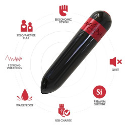 ARMONY - ROCKET VIBRATOR BULLET FERNBEDIENUNG SCHWARZ – Produktansicht 3