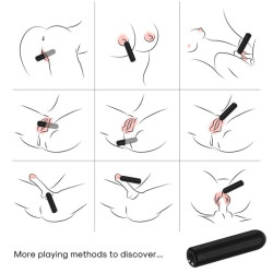 ARMONY - SPRENGKOPF-VIBRATOR-KUGEL SCHWARZ 2 CM x 8.8 CM – Produktansicht 2