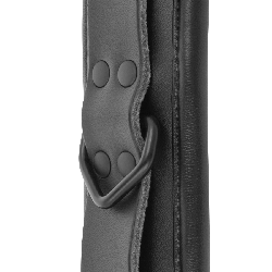DARKNESS - VERSTELLBARE KNÖCHEL-HANDSCHELLEN AUS SCHWARZEM LEDER – Produktansicht 4