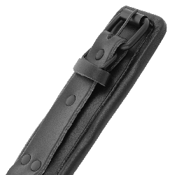DARKNESS - VERSTELLBARE KNÖCHEL-HANDSCHELLEN AUS SCHWARZEM LEDER – Produktansicht 6