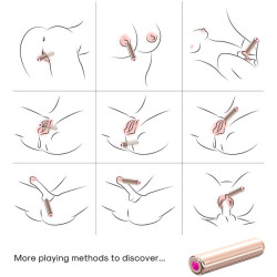 ARMONY - WARHEAD VIBRATOR BULLET FERNBEDIENUNG GOLDEN 2 CM X 8.8 CM – Produktansicht 3