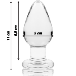 NEBULA SERIES BY IBIZA - MODELL 3 ANALPLUG BOROSILIKATGLAS – Produktansicht 3