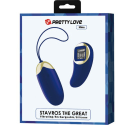 PRETTY LOVE - MINA VIBRIERENDES EI MIT FERNBEDIENUNG BLAU – Produktansicht 6