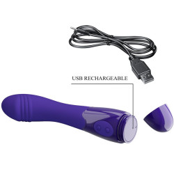 PRETTY LOVE - ELEMENTAL YOUTH VIOLETT VIBRATOR DILDO – Produktansicht 7