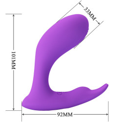 PRETTY LOVE - IDABELLE VIBRATION & PULSATION FERNBEDIENUNG VIOLETT – Produktansicht 4