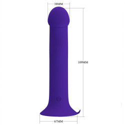 PRETTY LOVE - MURRAY YOUTH VIBRIERENDER DILDO & WIEDERAUFLADBARER VIOLETT – Produktansicht 4