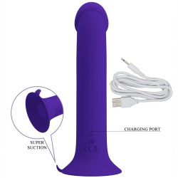 PRETTY LOVE - MURRAY YOUTH VIBRIERENDER DILDO & WIEDERAUFLADBARER VIOLETT – Produktansicht 5