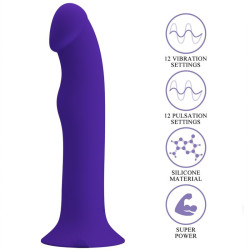 PRETTY LOVE - MURRAY YOUTH VIBRIERENDER DILDO & WIEDERAUFLADBARER VIOLETT – Produktansicht 7