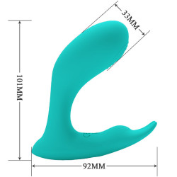 PRETTY LOVE - IDABELLE VIBRATION & PULSATION FERNBEDIENUNG BLAU – Produktansicht 4