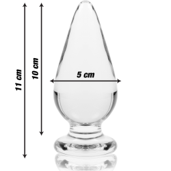 NEBULA SERIES BY IBIZA - MODELL 4 ANALPLUG BOROSILIKATGLAS – Produktansicht 3