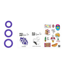 ROMP - REMIX TRIO SET MIT 3 LILA SILIKON-PENISRINGEN – Produktansicht 11