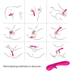 ARMONY - ROMANCE VIBRATOR MIT STIMULATOR FUCHSIA – Produktansicht 2
