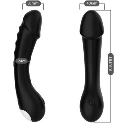 ARMONY - DILDO VIBRATOR G-SPOT SILIKON SCHWARZ – Produktansicht 3