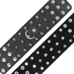 DARKNESS - SKULLS AND BONES SCHWARZE HANDSCHELLEN MIT SPIKES – Produktansicht 4
