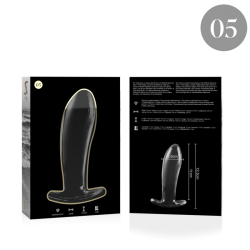 NEBULA SERIES BY IBIZA - MODELL 5 ANALPLUG BOROSILIKATGLAS – Produktansicht 4