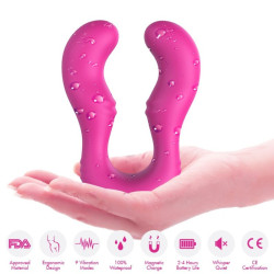 ARMONY - SERAPH VIBRATOR DOPPELTE FERNBEDIENUNG FUCHSIA – Produktansicht 4