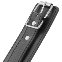 DARKNESS - SCHWARZE VERSTELLBARE HANDSCHELLEN MIT DOPPELTEM VERSTÄRKUNGSBAND – Produktansicht 3