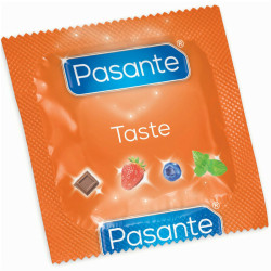 PASANTE - KONDOME GESCHMACK BLAUBEERE BEUTEL 144 EINHEITEN – Produktansicht 2