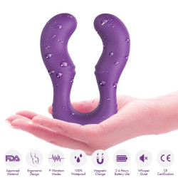 ARMONY - SERAPH VIBRATOR DOPPELTE FERNBEDIENUNG LILA – Produktansicht 4