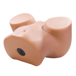 CRAZY BULL - JULIA XXL DOPPELTER VAGINAL- UND ANALVIBRATIONSMASTURBATOR FLESH – Produktansicht 3