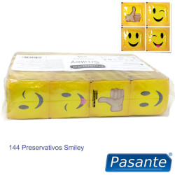 PASANTE - KONDOME SMILEY BEUTEL 144 EINHEITEN – Produktansicht 3