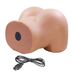 CRAZY BULL - JULIA XXL DOPPELTER VAGINAL- UND ANALVIBRATIONSMASTURBATOR FLESH – Produktansicht 5