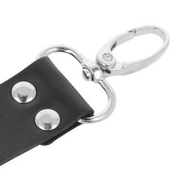 DARKNESS - LEDERHANDSCHELLEN FÜR FÜSSE UND HÄNDE SCHWARZ – Produktansicht 3