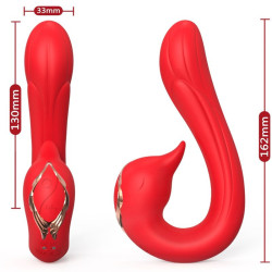 ARMONY - DELFIN VIBRATOR MULTIPOSITION & WÄRMEEFFEKT ROT – Produktansicht 2