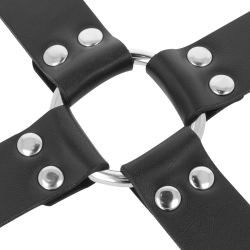 DARKNESS - LEDERHANDSCHELLEN FÜR FÜSSE UND HÄNDE SCHWARZ – Produktansicht 6