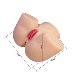 CRAZY BULL - LIORA XXL DOPPELTER VAGINAL- UND ANAL-VIBRATIONSMASTURBATOR – Produktansicht 7
