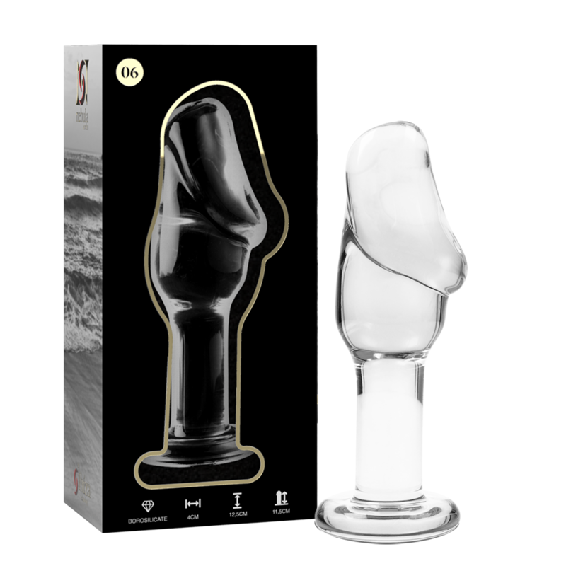 NEBULA SERIES BY IBIZA - MODELL 6 ANALPLUG BOROSILIKATGLAS
