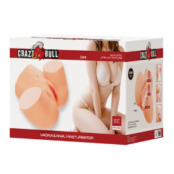 CRAZY BULL - LIORA XXL DOPPELTER VAGINAL- UND ANAL-VIBRATIONSMASTURBATOR – Produktansicht 8