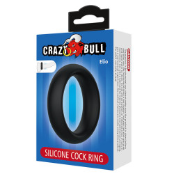 CRAZY BULL - ELIO SILIKON-PENISRING, SCHWARZ – Produktansicht 7