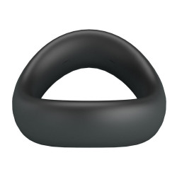 CRAZY BULL - VALEN ERGONOMISCHER SILIKON-PENISRING SCHWARZ – Produktansicht 3