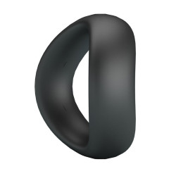 CRAZY BULL - VALEN ERGONOMISCHER SILIKON-PENISRING SCHWARZ – Produktansicht 4