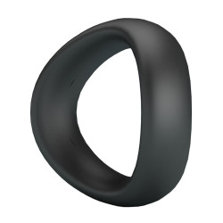 CRAZY BULL - VALEN ERGONOMISCHER SILIKON-PENISRING SCHWARZ – Produktansicht 5