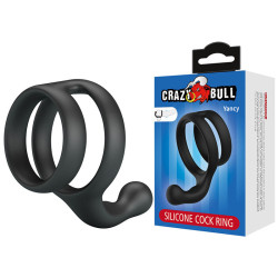 CRAZY BULL - YANCY DOPPELTER HODENRING SCHWARZ – Produktansicht 2