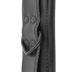 DARKNESS - HANDSCHELLEN UND KRAGEN AUS SCHWARZEM LEDER – Produktansicht 7