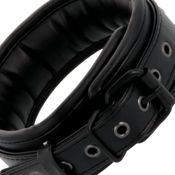 DARKNESS - HANDSCHELLEN UND KRAGEN AUS SCHWARZEM LEDER – Produktansicht 9