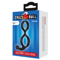 CRAZY BULL - FLORIANISCHER DOPPEL-HORN- UND HODENRING SCHWARZ – Produktansicht 7
