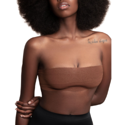 BYE-BRA - KÖRPERBAND 5 M X 6,5 CM + 3 PAAR BRAUNE NIPPELABDECKUNGEN – Produktansicht 5