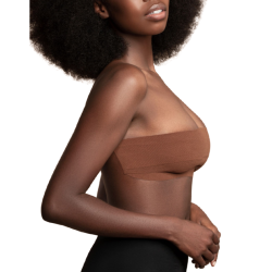 BYE-BRA - KÖRPERBAND 5 M X 6,5 CM + 3 PAAR BRAUNE NIPPELABDECKUNGEN – Produktansicht 6
