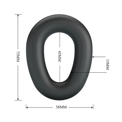 CRAZY BULL - VESPER SUPERSOFT SILIKON-PENNISRING SCHWARZ – Produktansicht 6