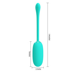 PRETTY LOVE - JULIUS WASSERDICHTES, WIEDERAUFLADBARES VIBRIEREI AQUA GREEN – Produktansicht 7