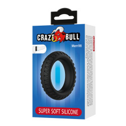 CRAZY BULL - MERRITT STRUKTURIERTER SILIKON-PENNISRING SCHWARZ – Produktansicht 8