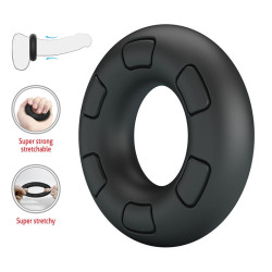 CRAZY BULL - BERTRAM SUPERSOFT SILIKON-PENNISRING SCHWARZ – Produktansicht 6