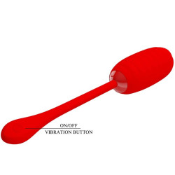 PRETTY LOVE - KIRK WIEDERAUFLADBARES VIBRATIONSEI ROT – Produktansicht 7